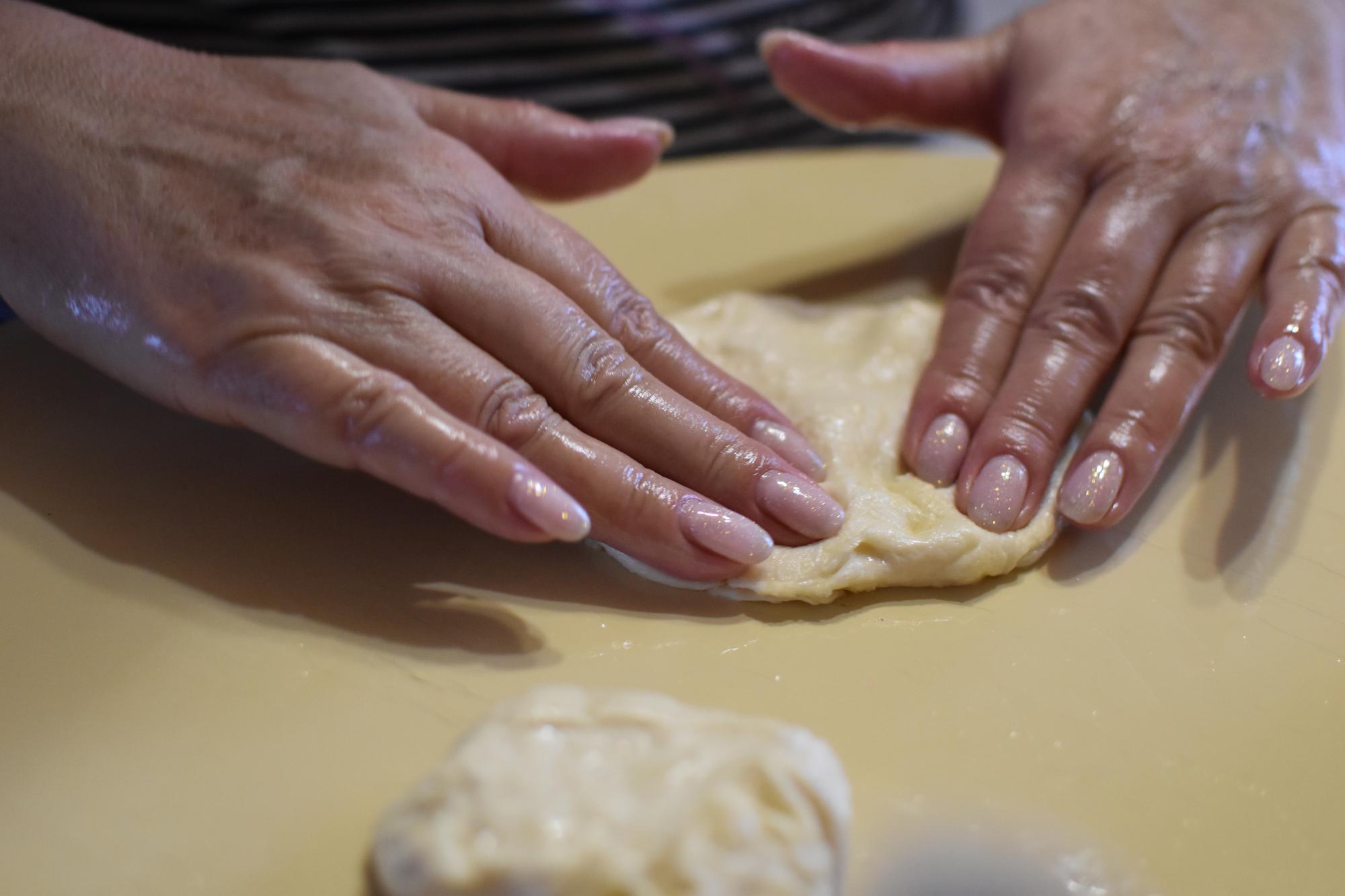 Dettaglio impasto lavorato a mano